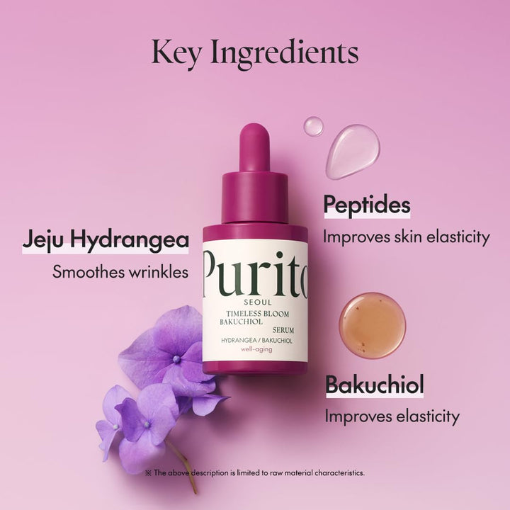 PURITO Timeless Bloom Bakuchiol Serum 30ml Health & Beauty 5