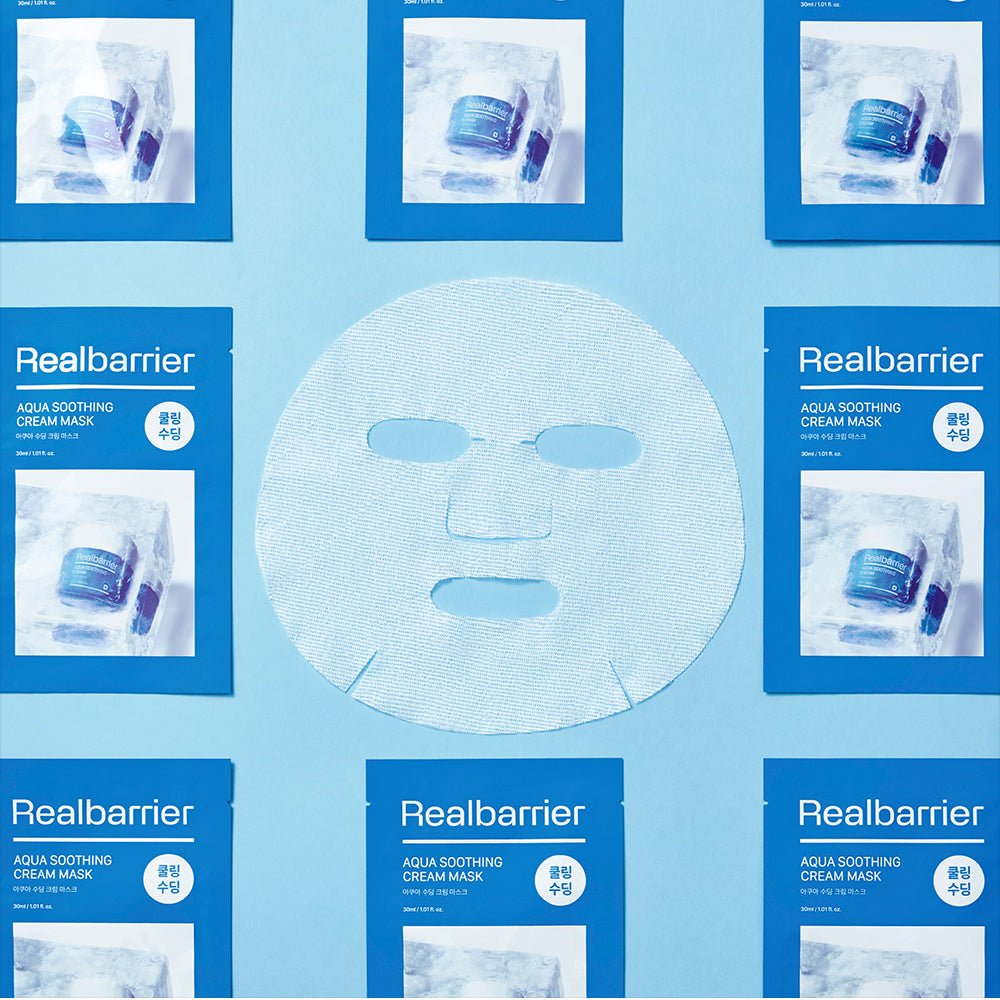 Real Barrier Aqua Soothing Cream Mask 30ml 10ea Mask Pack 4