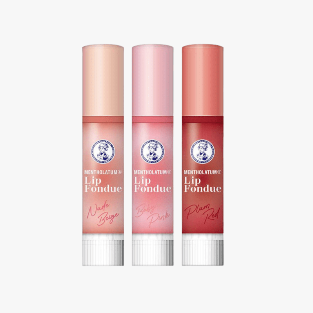 ROHTO Mentholatum Lip Fondue, Hydrating Tinted Lip Balm (3 Shades)