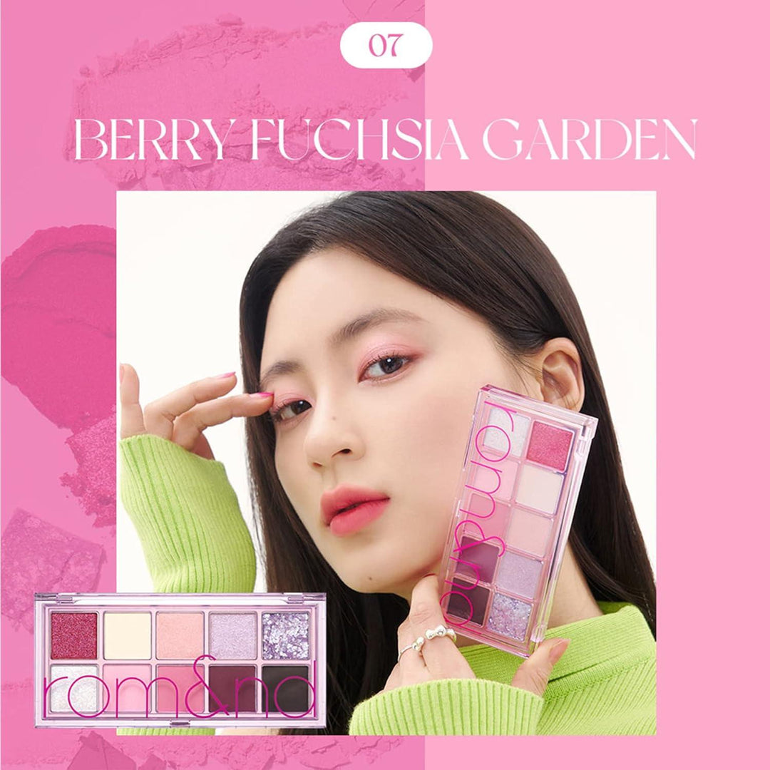 [ROMAND]  Better Than Palette  6g #Energetic bright 07 Berry Fuchsia Garden Berry, Better, Blackberry, BLUEBERRY, Bright, Energetic, eqqualberry, Fuchsia, Garden, makeup, Mulberry, Palette, Romand, Rose, Than, Face, Contour & Highlighter