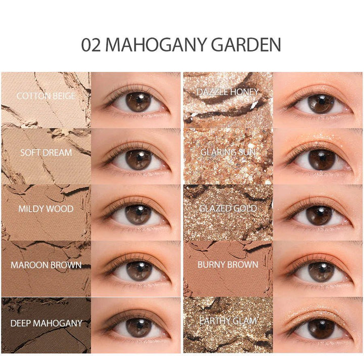 ROMAND Better Than Palette 8g - 02 Mahogany Garden Health & Beauty oceanbuy beauty markham toronto free ship USA asian korean skincare