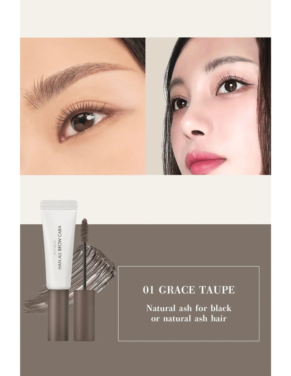 ROMAND Han All Brow Cara 9g - 01 Grace Taupe Health & Beauty oceanbuy beauty markham toronto free ship USA asian korean skincare