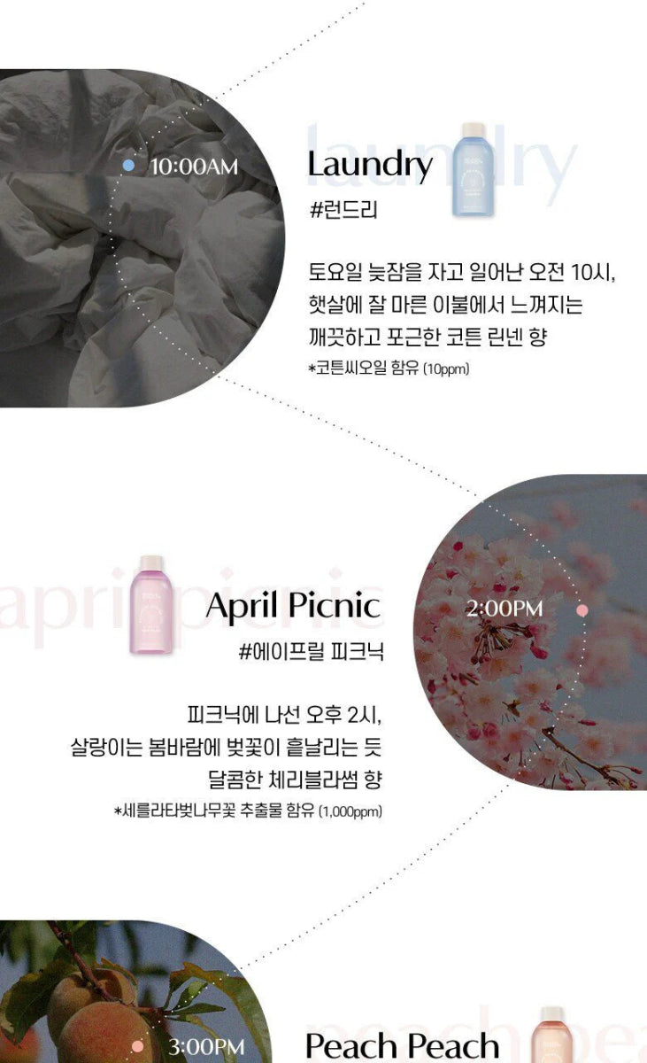 ROUND A'ROUND Hour Bubble Bath 400ml - 3PM Peach Peach Health & Beauty oceanbuy.ca markham toronto free ship USA asian korean skincare