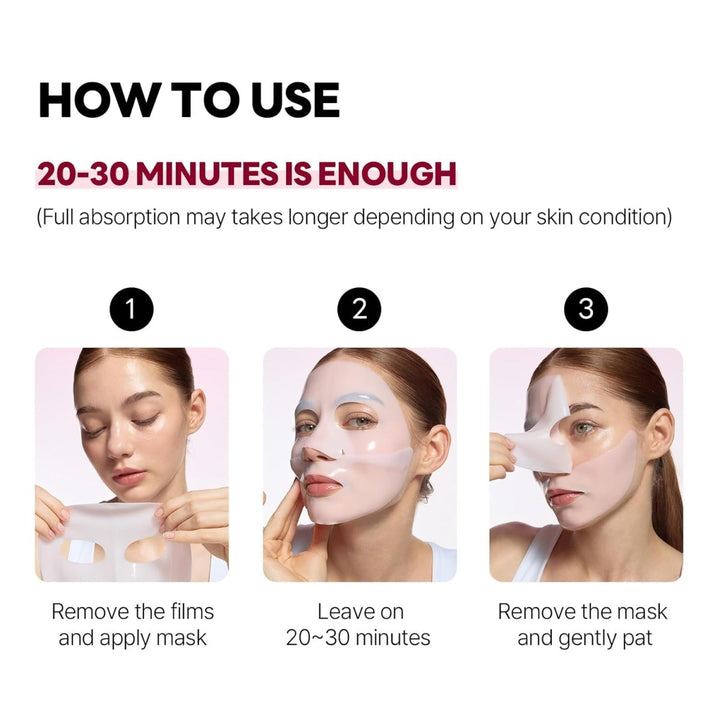 ROUND LAB Camellia Deep Collagen Firming Mask 4Pcs Health & Beauty