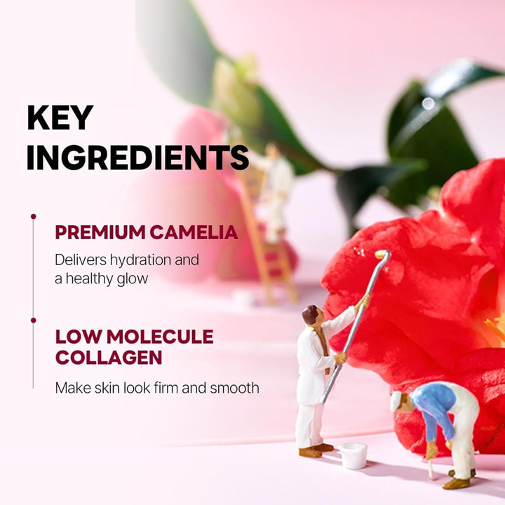 ROUND LAB Camellia Deep Collagen Firming Mask 4Pcs Health & Beauty