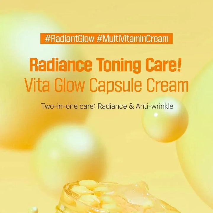 ROUND LAB Vita Niacinamide Glow Capsule Cream, Brightening, 50ml Lotion & Cream 3