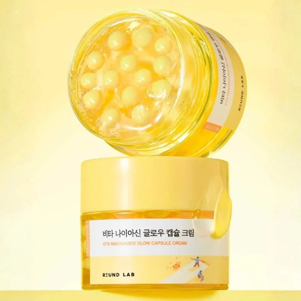 ROUND LAB Vita Niacinamide Glow Capsule Cream, Brightening, 50ml Lotion & Cream 1
