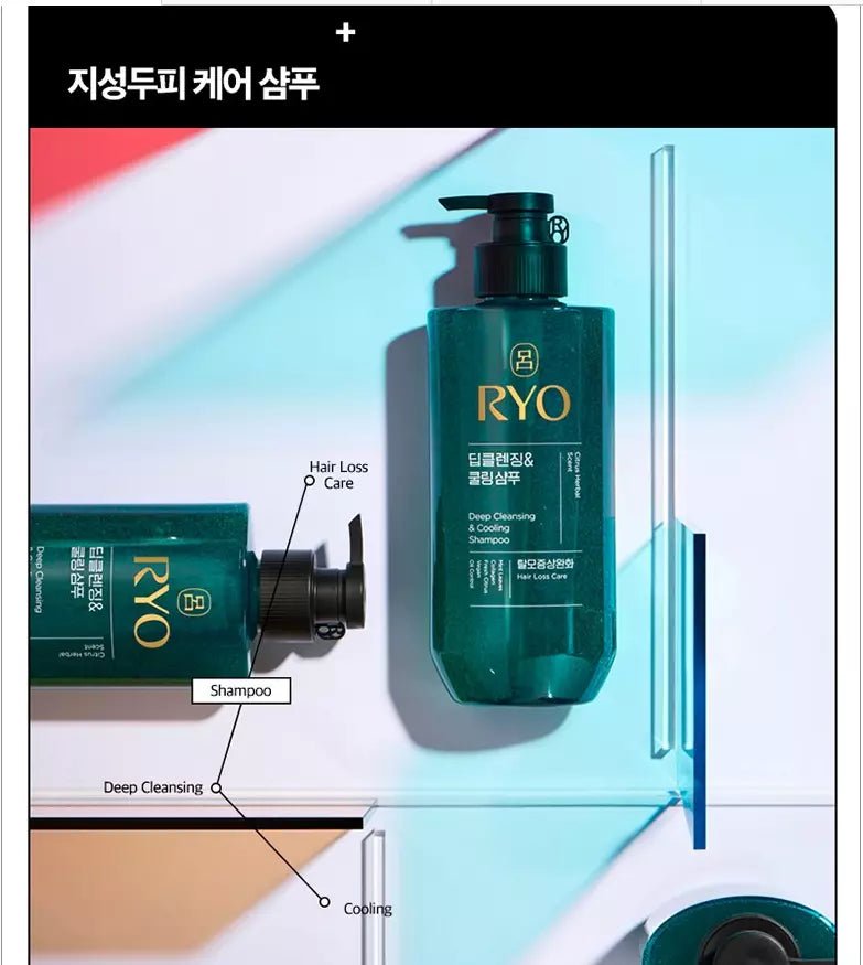 RYO Deep Cleansing & Cooling Shampoo 480ml Health & Beauty oceanbuy beauty markham toronto free ship USA asian korean skincare