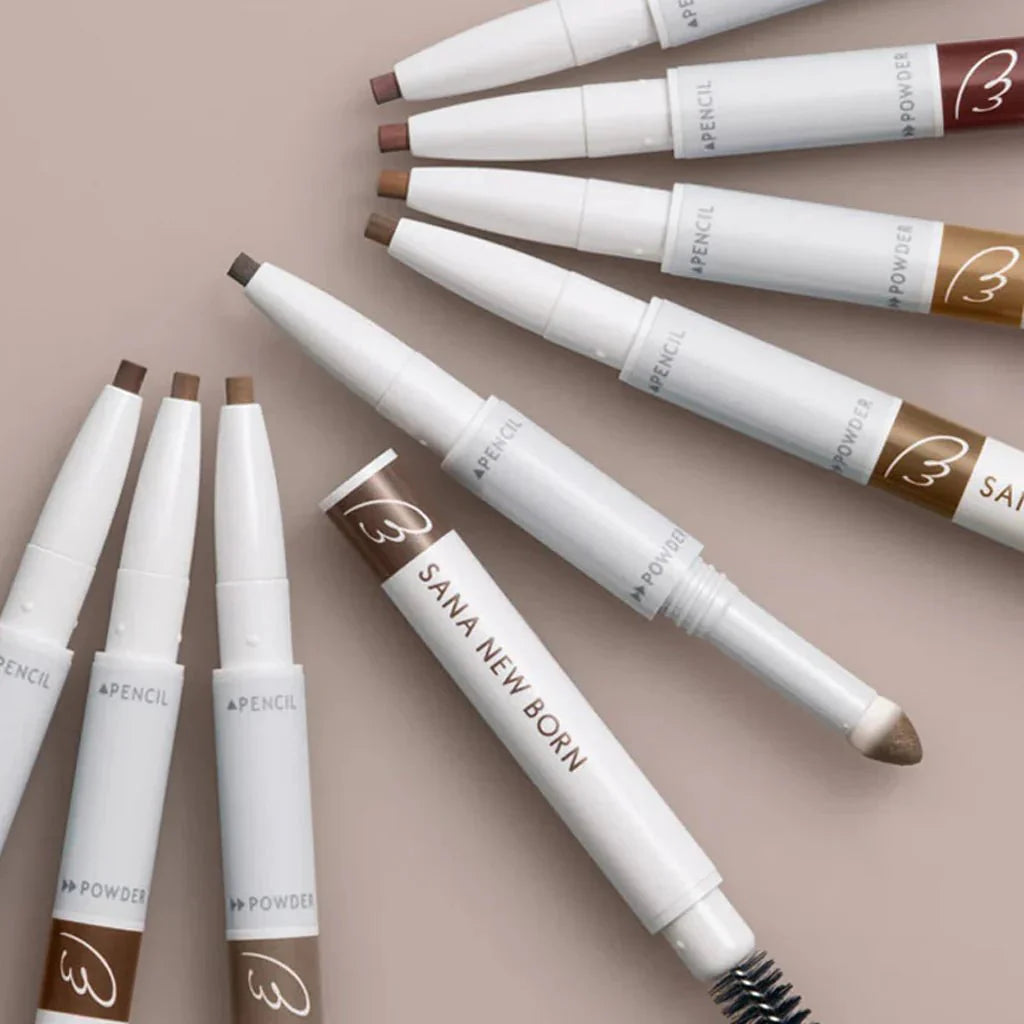 SANA New Born Eeybrow 3-in-1 Pencil & Powder 0.4g