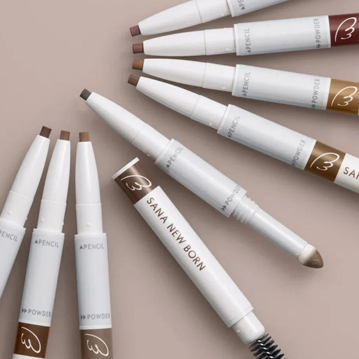 SANA New Born Eeybrow 3-in-1 Pencil & Powder 0.4g