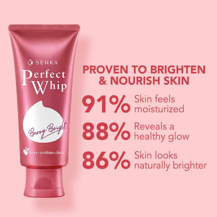 SHISEIDO SENKA Perfect Whip Beauty Facial Cleanser 100g - Berry Bright Health & Beauty oceanbuy beauty markham toronto free ship USA asian korean skincare