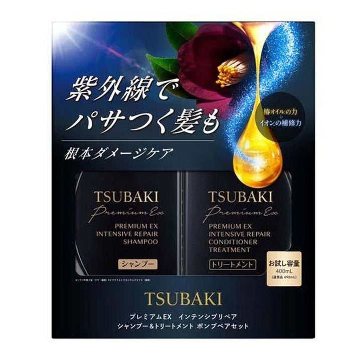 SHISEIDO Tsubaki Premium EX Intensive Repair Hair Set 400ml*2 Health & Beauty oceanbuy beauty markham toronto free ship USA asian korean skincare