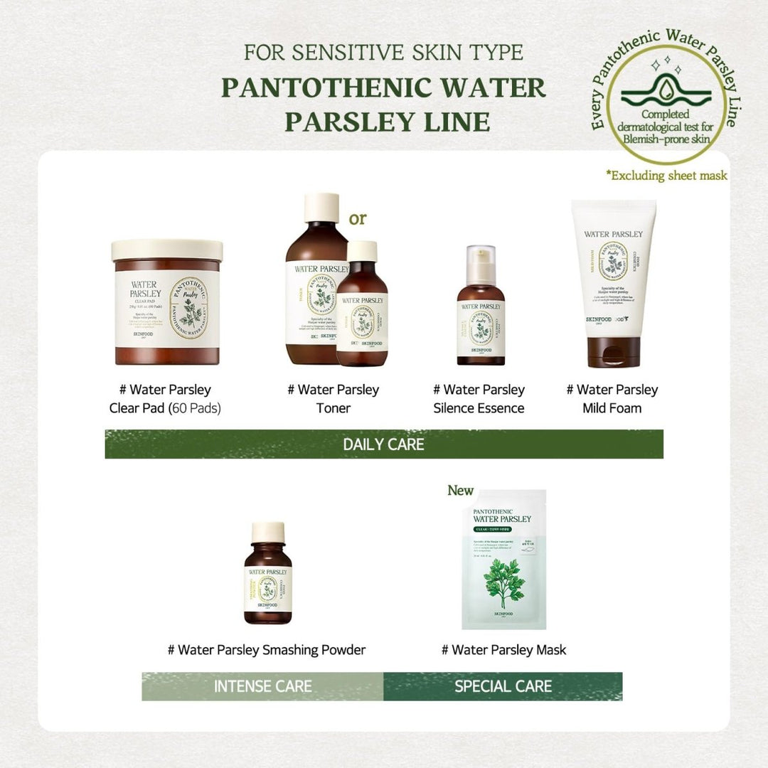 SKINFOOD Pantothenic Water Parsley Mask 1Pcs Health & Beauty oceanbuy.ca markham toronto free ship USA asian korean skincare