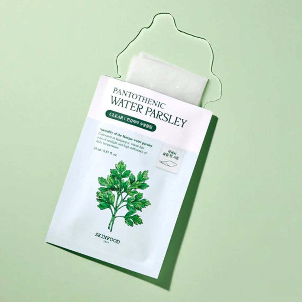 SKINFOOD Pantothenic Water Parsley Mask 1Pcs Health & Beauty oceanbuy.ca markham toronto free ship USA asian korean skincare