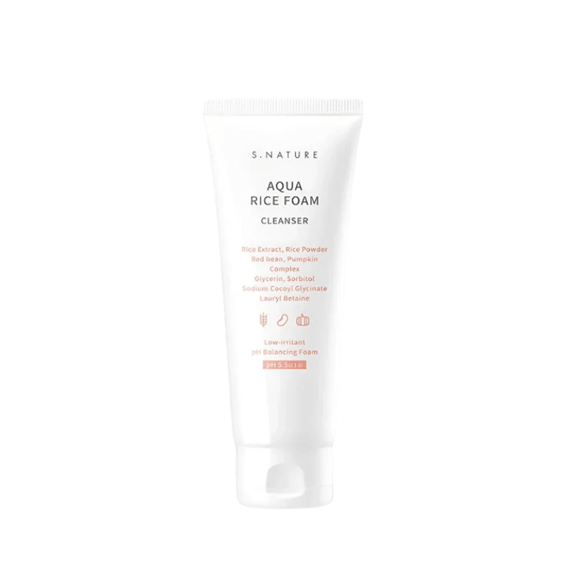 SNature Aqua Rice Foam Cleanser Rice Extract 160ml Cleanser 1