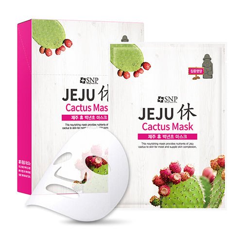 SNP Jeju Rest Cactus Mask Moisturizing Nourishing 22ml Mask 1