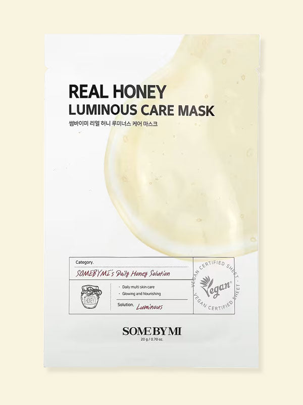 SOME BY MI Real Honey Luminous Care Mask Honey Extract 1Pc 20g
