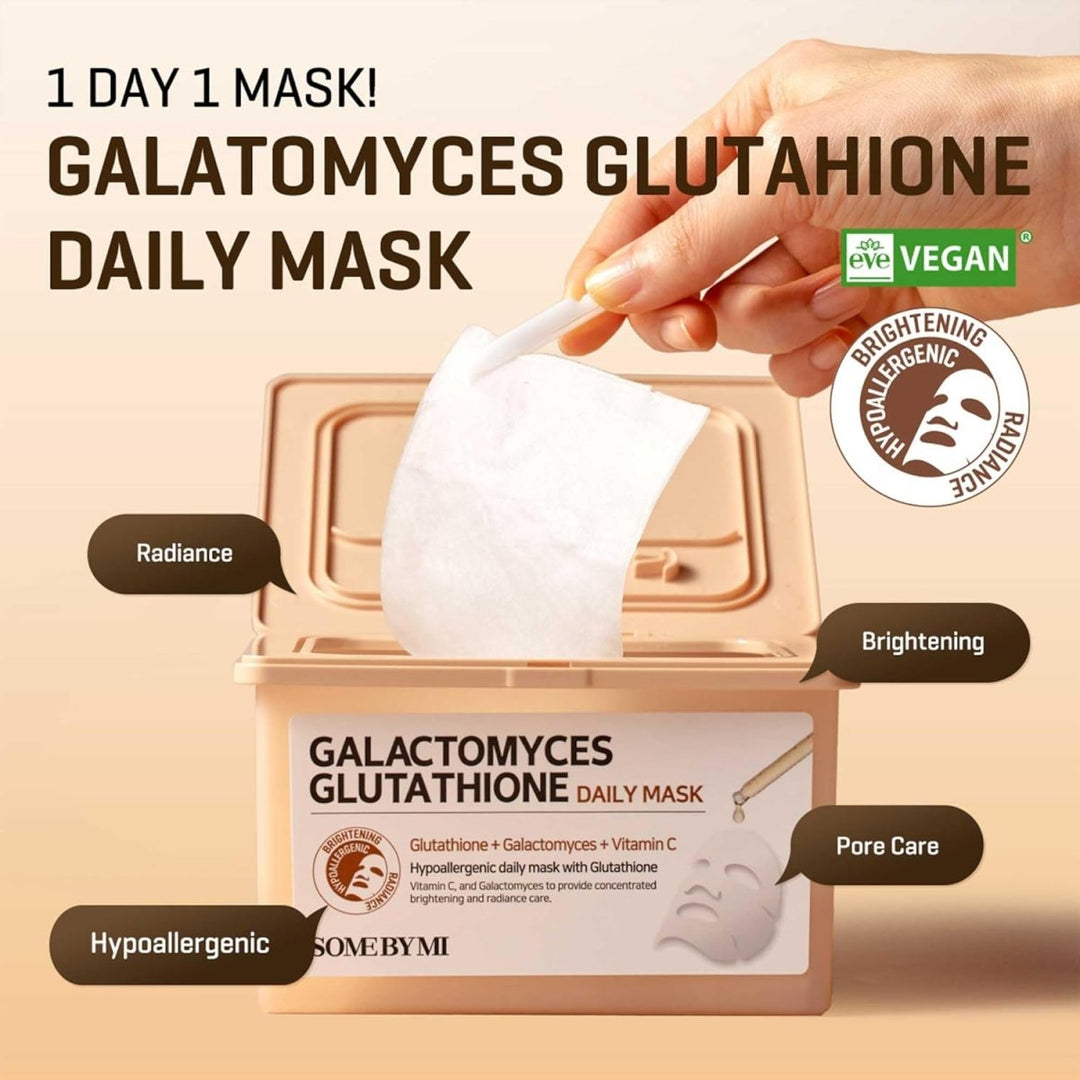 SOME BY MI Galactomyces Glutathione Daily Mask 30 Sheets Health & Beauty oceanbuy beauty markham toronto free ship USA asian korean skincare