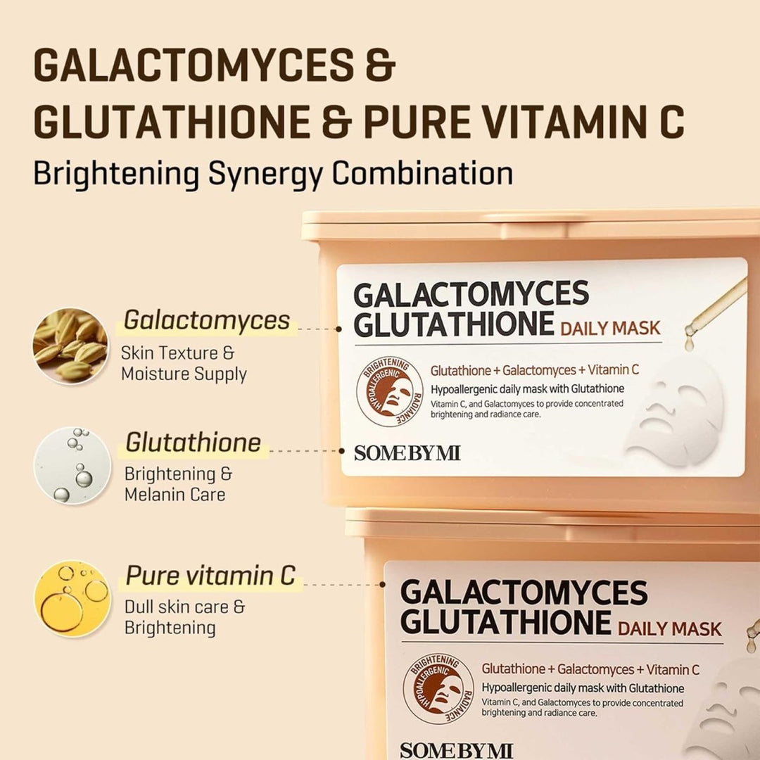 SOME BY MI Galactomyces Glutathione Daily Mask 30 Sheets Health & Beauty oceanbuy beauty markham toronto free ship USA asian korean skincare