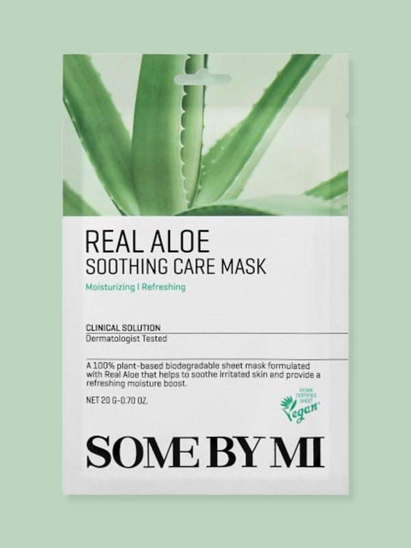 SOME BY MI Real Aloe Soothing Care Mask 20g 1pc oceanbuy.ca markham toronto free ship USA asian korean skincare