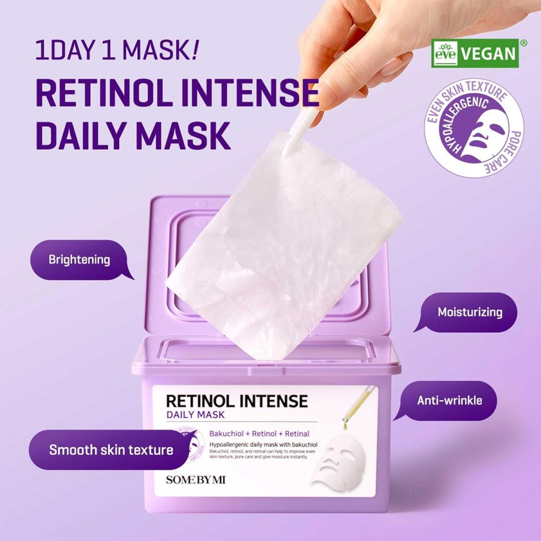 SOME BY MI Retinol Intense Daily Mask 30 Sheets Health & Beauty oceanbuy beauty markham toronto free ship USA asian korean skincare