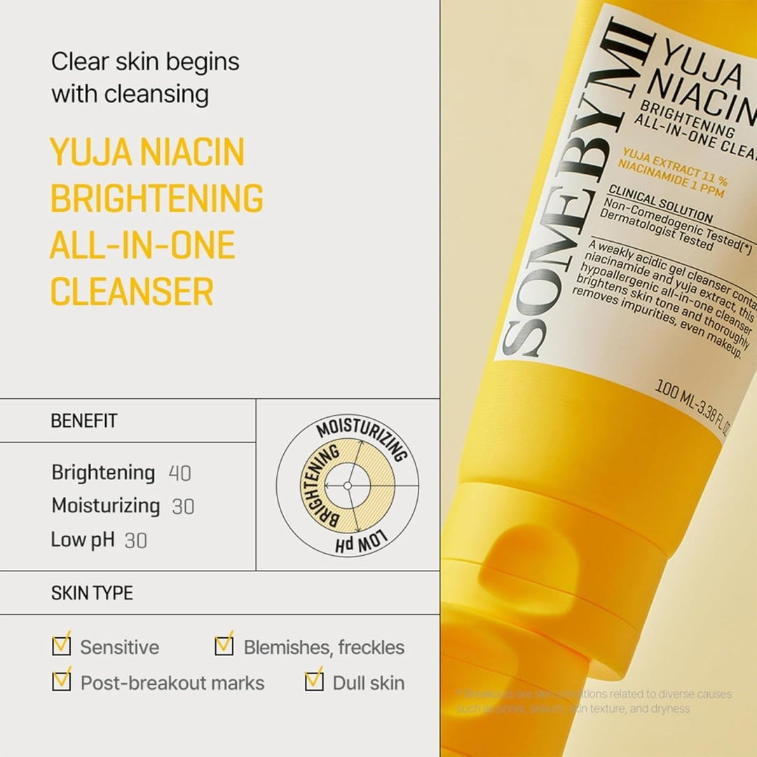 SOME BY MI Yuja Niacin Brightening All - in - One Cleanser 100ml Health & Beauty oceanbuy beauty markham toronto free ship USA asian korean skincare