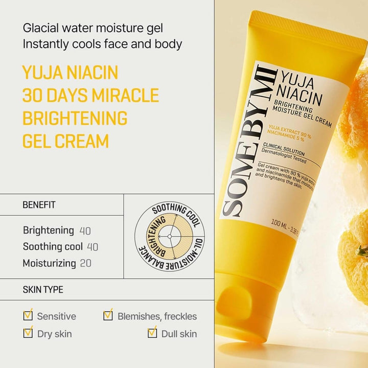 SOME BY MI Yuja Niacin Brightening Moisture Gel Cream 100ml Health & Beauty oceanbuy beauty markham toronto free ship USA asian korean skincare