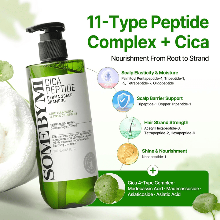 SOME BY MI Cica Peptide Scalp Shampoo 285ml Hair 6