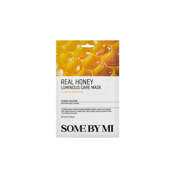 SOME BY MI Real Honey Luminous Care Mask Honey Extract 1Pc 20g Mask 1