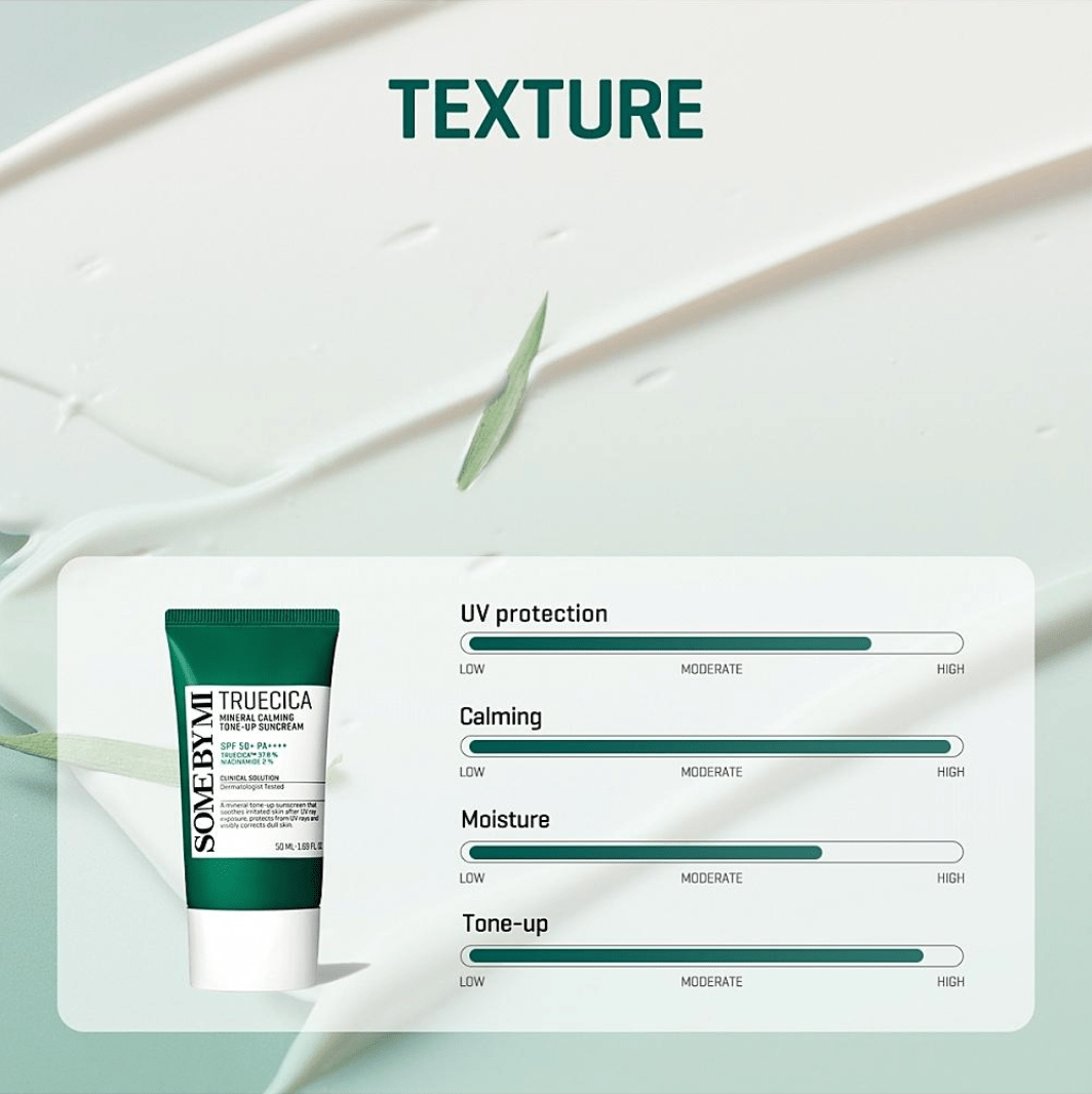 SOME BY MI Truecica Mineral Calming Tone Up Suncream 50ml Health & Beauty