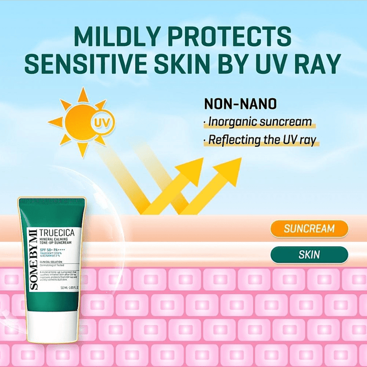 SOME BY MI Truecica Mineral Calming Tone Up Suncream 50ml Health & Beauty