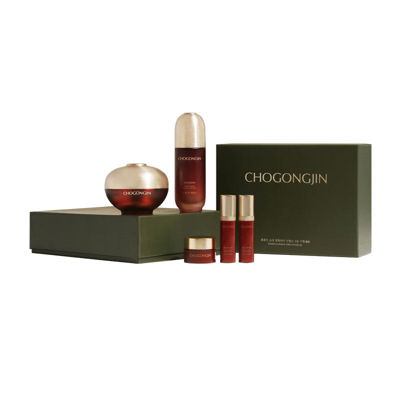 ChoGongJin Sosaeng Firming Care Intense Special Set (BIO Gongjin) Korean Beauty Gift Set, Firming Skincare Set, Fermented Herbal Complex, Skin Elasticity Support, Hydrating K-beauty, ChoGongJin Sosaeng, Nourishing Face Care