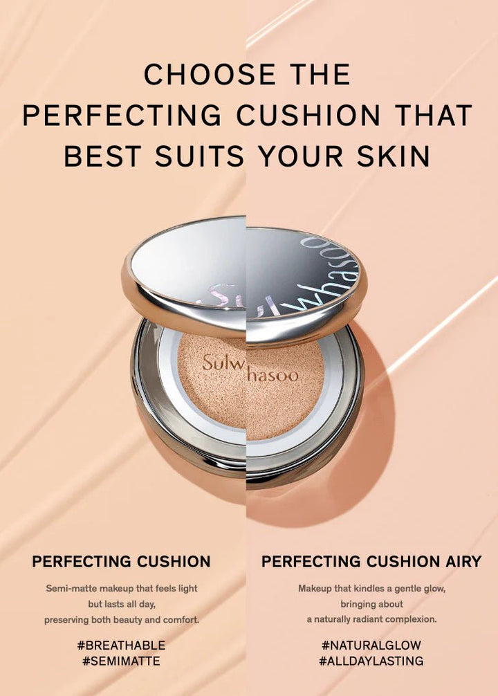 SULWHASOO Perfecting Cushion 15g*2 - 23N1 Sand (With Refill Core) Health & Beauty Kbeauty markham toronto free ship USA asian korean