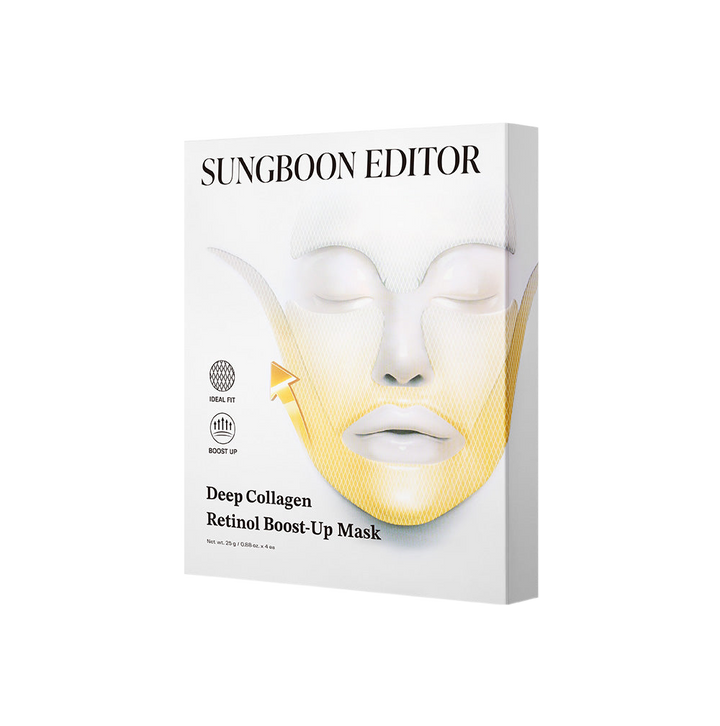 [Sungboon Editor]  Deep Collagen Retinol Tension Boost Up Mask Set 4pcs boost, collagen, deep, editor, mask, retinol, set, skincare, Sungboon, tension, up, SKIN CARE, Toners