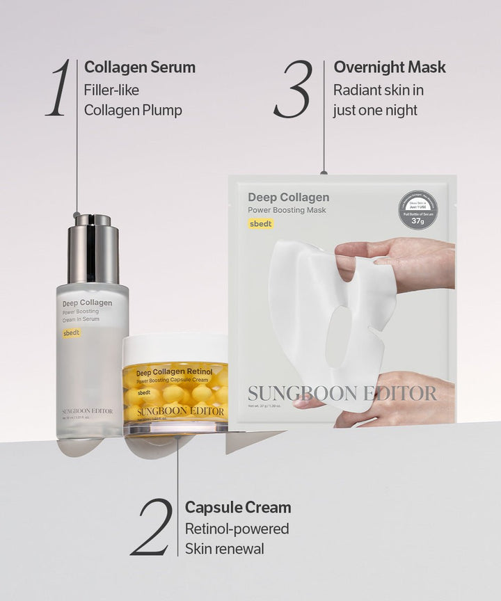 SUNGBOON EDITOR Deep Collagen Power Boosting Cream in Serum 30ml 9
