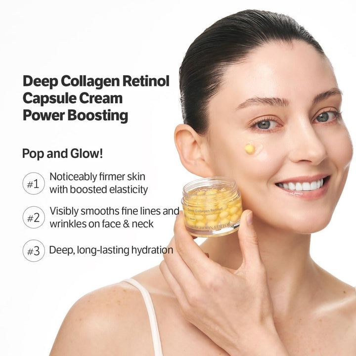 SUNGBOON EDITOR Deep Collagen Retinol Power Boosting Capsule Cream 50ml Health & Beauty 5