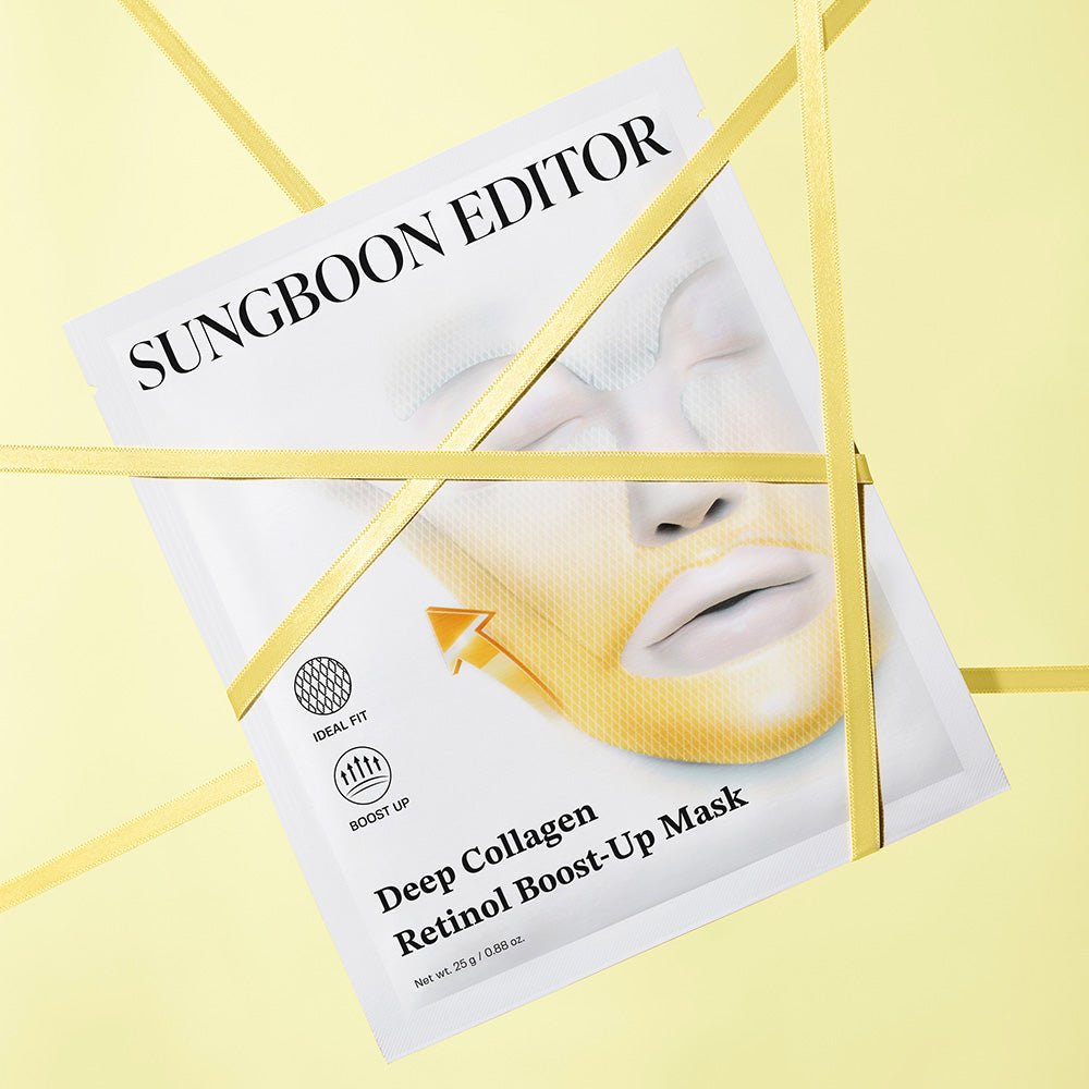 Sungboon Editor Deep Collagen Retinol Tension Boost Up Mask Set 4pcs 4