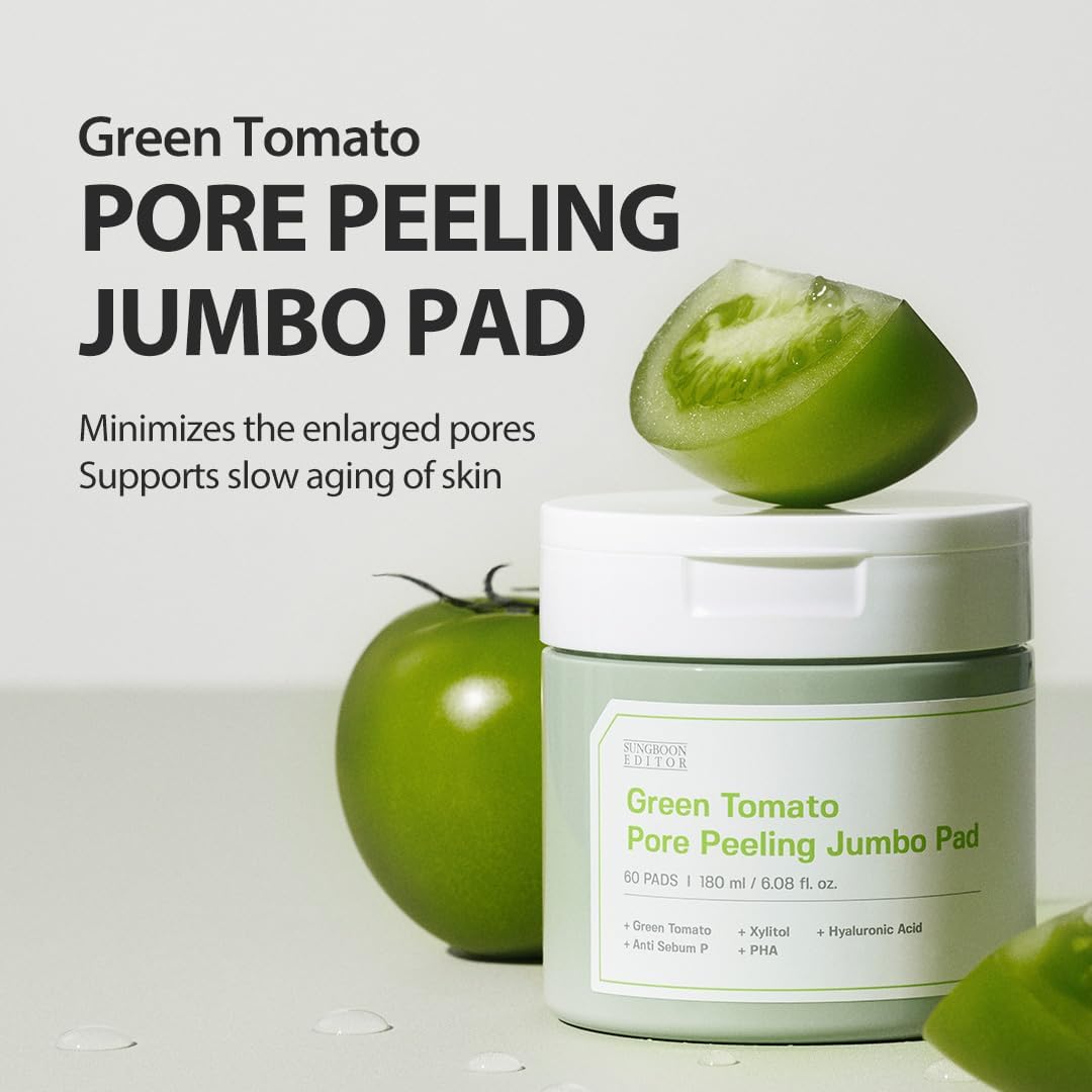 SUNGBOON EDITOR Green Tomato Pore Peeling Pad 60 Pads Health & Beauty