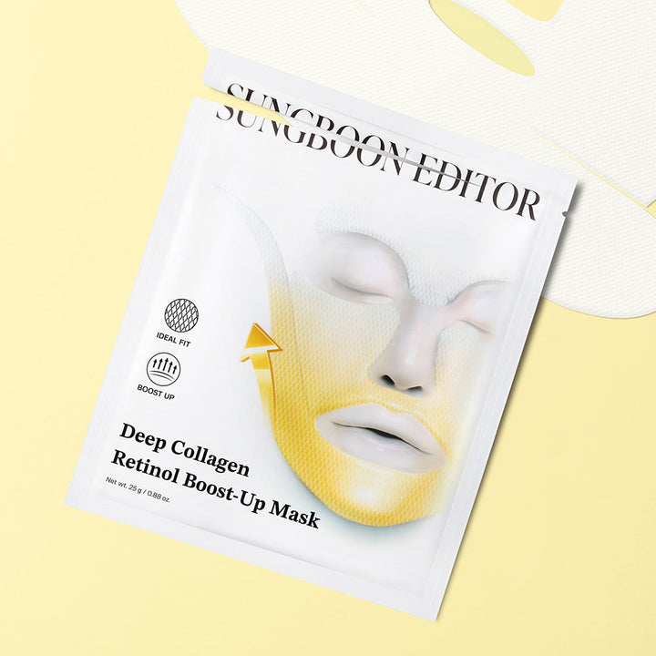 [Sungboon Editor]  Deep Collagen Retinol Tension Boost Up Mask Set 4pcs boost, collagen, deep, editor, mask, retinol, set, skincare, Sungboon, tension, up, SKIN CARE, Toners