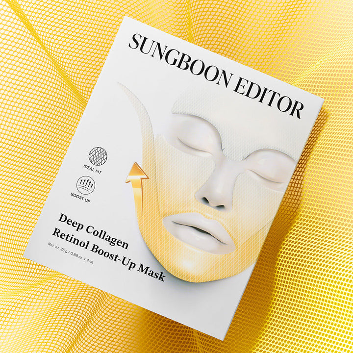 [Sungboon Editor]  Deep Collagen Retinol Tension Boost Up Mask Set 4pcs boost, collagen, deep, editor, mask, retinol, set, skincare, Sungboon, tension, up, SKIN CARE, Toners