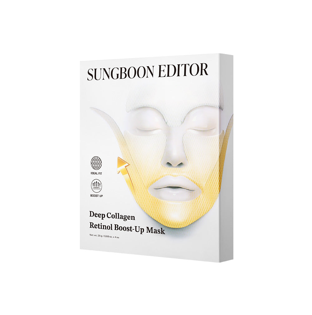 [Sungboon Editor]  Deep Collagen Retinol Tension Boost Up Mask Set 4pcs boost, collagen, deep, editor, mask, retinol, set, skincare, Sungboon, tension, up, SKIN CARE, Toners