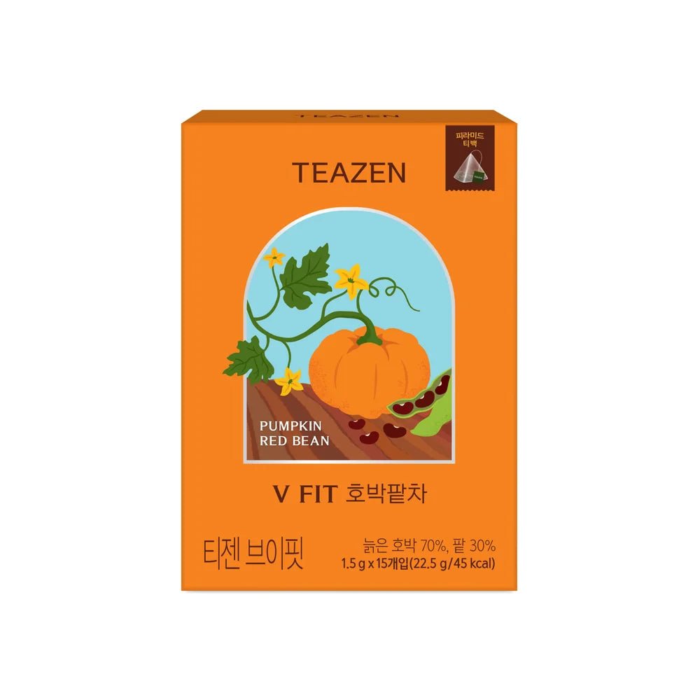 TEAZEN Vfit Pumpkin And Redbean Pyramid Tea 0.79 oz.(22.5g) x 15ea 1
