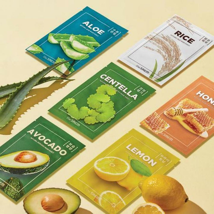 THE SAEM Natural Mask Sheet Hydrating Facial Treatment 1pc