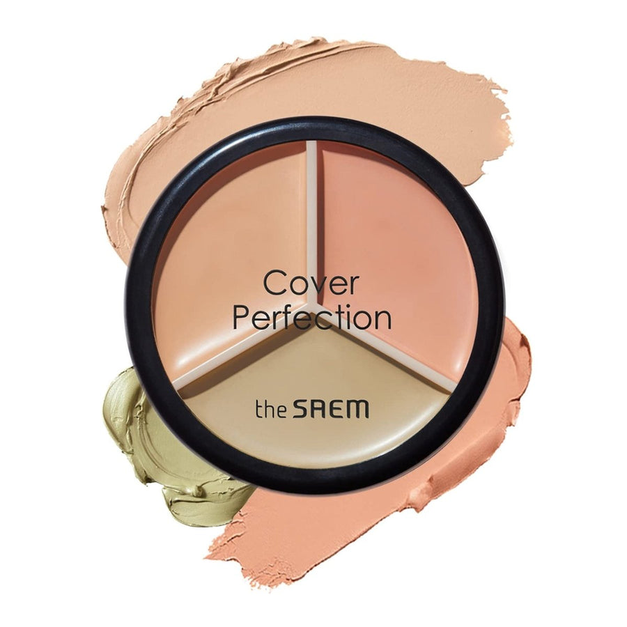 THE SAEM Cover Perfection Triple Pot Concealer - 01 Correct Beige