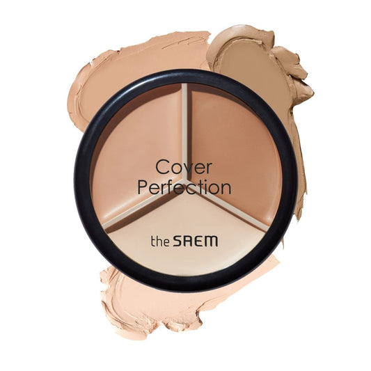 THE SAEM Cover Perfection Triple Pot Concealer - 02 Contour Beige Health & Beauty oceanbuy.ca markham toronto free ship USA asian korean skincare
