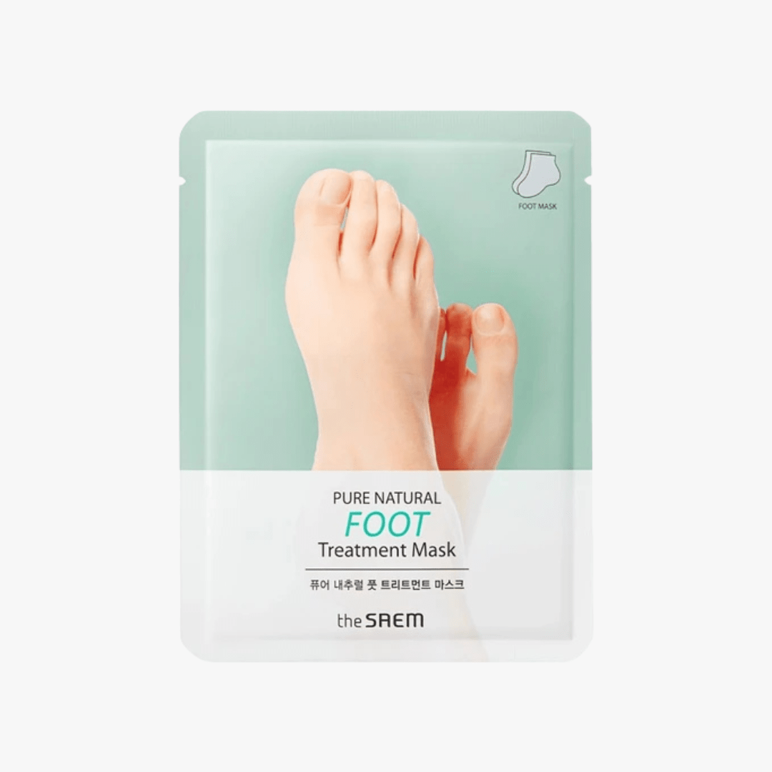 THE SAEM Pure Natural Foot Treatment Mask 2 Pieces Foot Care 1