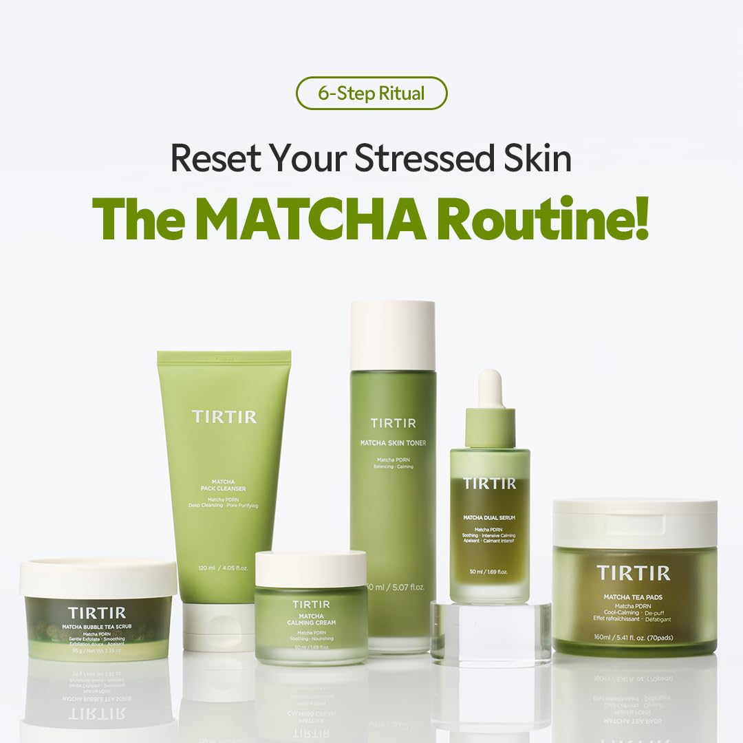 TIRTIR Matcha Bubble Tea Scrub Konjac Gel 95g Facial Exfoliator 3