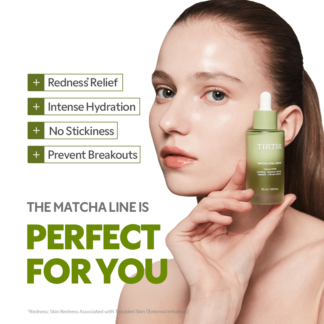 TIRTIR Matcha Dual Serum Redness Relief Hydration 100ml 7