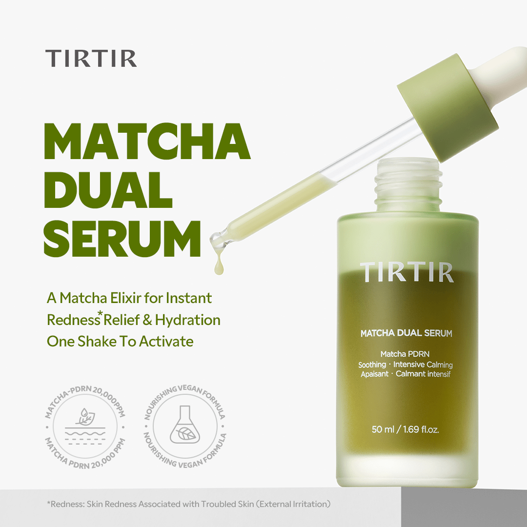 TIRTIR Matcha Dual Serum Redness Relief Hydration 100ml 2