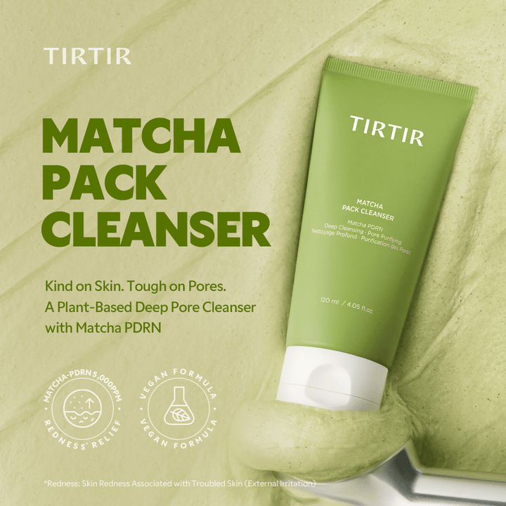 TIRTIR Matcha Pack Cleanser Deep Pore Cleansing 150ml Cleanser 3